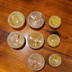 Set of Vintage 50s Butterscotch Bakelite Drawer Handles